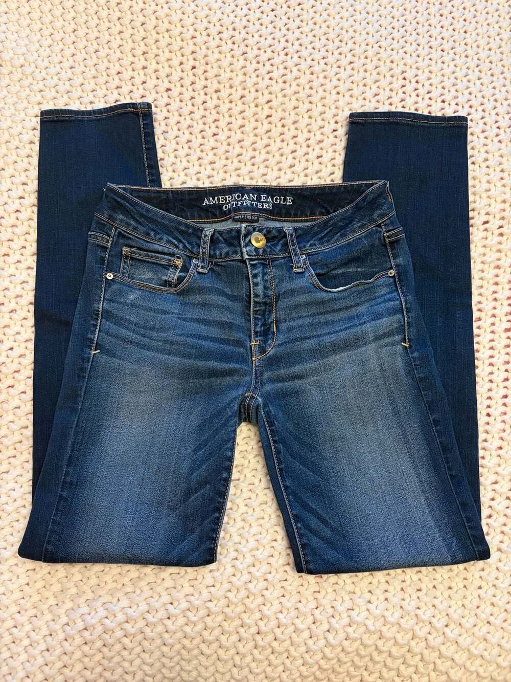 American Eagle Outfitters Skinny Super Stretch Denim Jeans Size 4 Regular